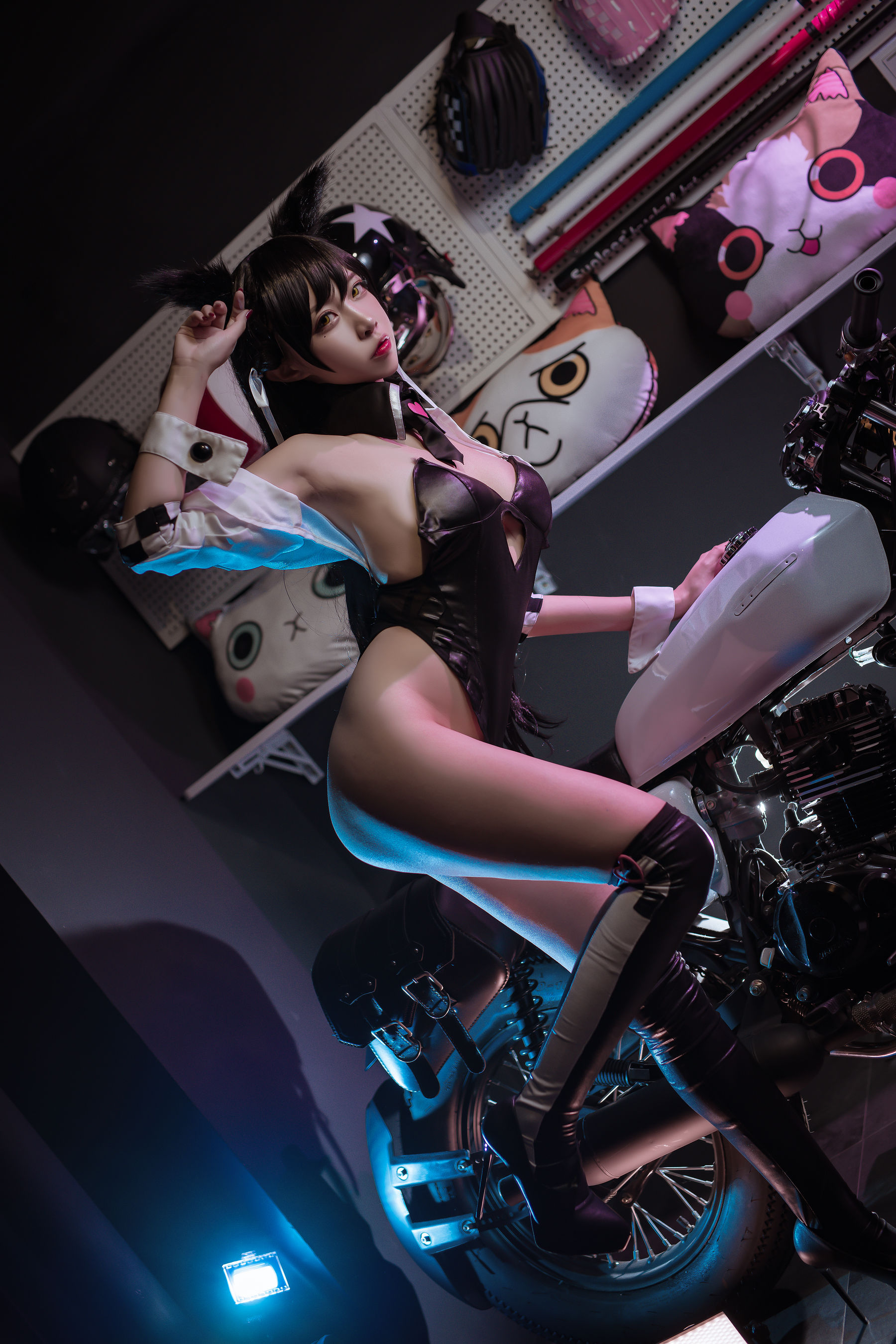 [Cosplay Photo] Popular Coser Nizo Nisa - Canine's Dependent Blue Atago Fan Racing Page 4 No.086620