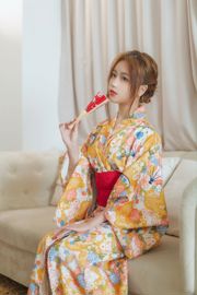 [Net Red COSER 사진] Yibei Yibei - 기모노 수영복