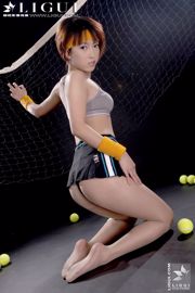 Modèle Meimei "Badminton Beauty Silk Foot Show" collection supérieure, moyenne et inférieure [丽 柜 LiGui] Photo de belles jambes et pieds de jade