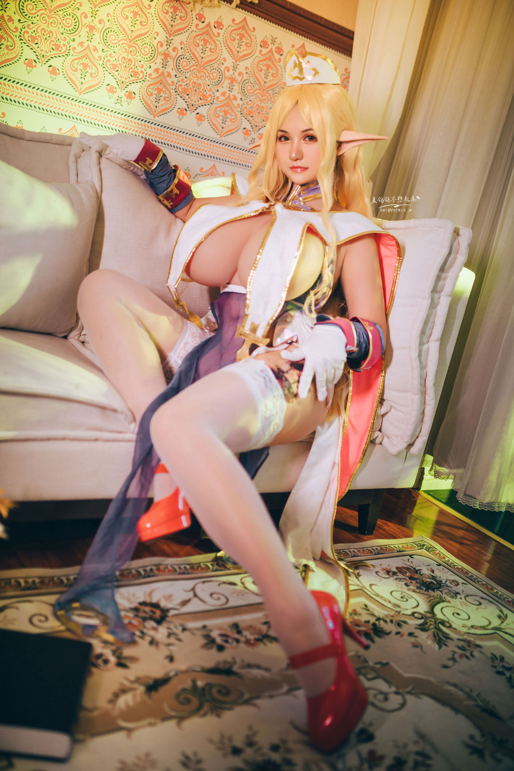 [Internet celebrity COSER photo] Xia Gege doesn't want to get up - Elf Village Priscilla Page 5 No.d2bd51